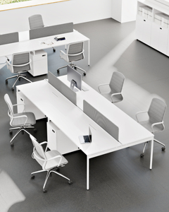 Estación de trabajo moderna de Alibaba para 2-6 personas, diseño de escritorio de oficina, muebles de oficina - Product Image 2