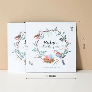 Album photo portable A5 personnalisé 2026 avec couverture rigide en PP, carnet pour enregistrer les souvenirs de bébé, journal de croissance pour enfants et grossesse - Product Image 1