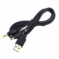 Aksesori Konsol Game 2 In 1 Kabel Adaptor Daya USB untuk Kabel Pengisi Daya Catu Daya PSP 2000 3000