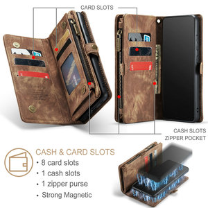 Étui portefeuille en cuir à rabat, coque rigide magnétique pour iPhone 13, <span class=keywords><strong>Samsung</strong></span> Galaxy A52, 2 en 1 - Product Image 2