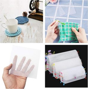 78120 Toiles en maille plastique pour broderie, kits de fabrication de sacs bandoulière, <span class=keywords><strong>toile</strong></span> vierge transparente pour broderie artisanale - Product Image 2