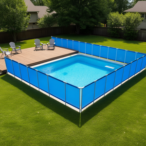 Clôture de piscine en PVC, maille 4 x 96 pieds, amovible, sécurité enfant, protection pour enfants et animaux domestiques, protection pour piscine extérieure - Product Image 2