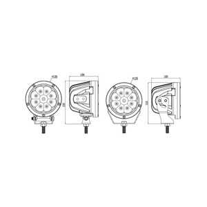 R10 <span class=keywords><strong>Auto</strong></span> 4x4 12-24V Accessoires de voiture 45W Feux de route 5 pouces LED Spot rond Camion Tout-terrain Phare pour Jeep Wrangler - Product Image 4