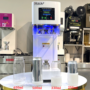 Machine de scellage de canettes électrique en plastique et aluminium pour bière, soda, jus et boissons – Scelleuse commerciale de canettes - Product Image 1