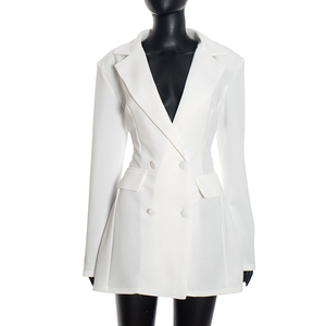 Viviblook D25DS420 Nouvelle Robe Décontractée Unie Coupe Slim à Manches Longues et Motif Fleur pour Femme - Product Image 1