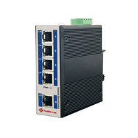 Commutateur Ethernet industriel PoE non géré Xallcom X6005P 5 ports 10/100 Mbps 1 Gbps Capacité Rail DIN Certifié CE RoHS FCC
