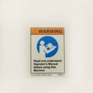 Avertissement : Utiliser un crochet de levage avec dispositif de sécurité pour éviter les accidents – Autocollants de sécurité pour équipements industriels et grues, finition mate imperméable - Product Image 1