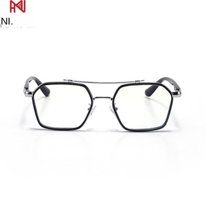 <span class=keywords><strong>Gafas</strong></span> para miopía antiluz azul para hombre, montura grande, de doble haz espejo plano, <span class=keywords><strong>estilo</strong></span> <span class=keywords><strong>Iron</strong></span> <span class=keywords><strong>Man</strong></span> Chen Weiting, ópticas de moda K0039 - Product Image 6