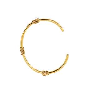 Bracelet de poignet en or tendance pour femmes et filles, manchette ouverte, ensemble de bracelets en or 18 carats, bracelet tennis plaqué or le plus vendu et très apprécié - Product Image 2