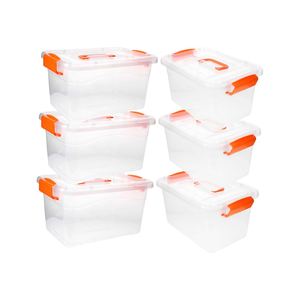 Stackable Rectangle Injection Molded PP <b>Plastic</b> Storage Box with Durable Lid Eco-Friendly 8L-60L Capacity for Home Use - Product Image 1