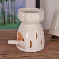 Vente en gros de cire céramique décorative Lotus Design Aroma chauffe-fondue parfum brûleur à mazout bougeoir