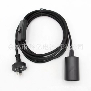 E27 Lamp Holder Power Cord 10A 250V <b>With</b> <b>Switch</b> For Indoor Lighting Extension Cable AU <b>Plug</b> Screw Base Plastic Material - Product Image 3