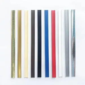 8毫米宽锡领带带胶背塑料双线粘合剂扭结带扎带夹子带定制长度和颜色