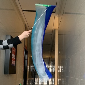 Nuova danza cristiana oggetti di scena di lode di seta bandiera rotonda per il culto della chiesa di Halloween carnevale elegante abbigliamento da ballo - Product Image 5