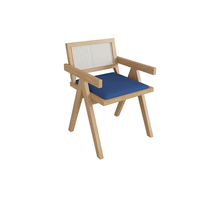 Ensemble de chaises de salle à manger modernes en rotin et bois massif, durables, pour restaurant, hôtel, maison, bar
