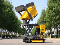 Mini-dumper hydraulique compact à chenilles de 0,5 tonne à chargement automatique, haute efficacité, prix usine, prix bas