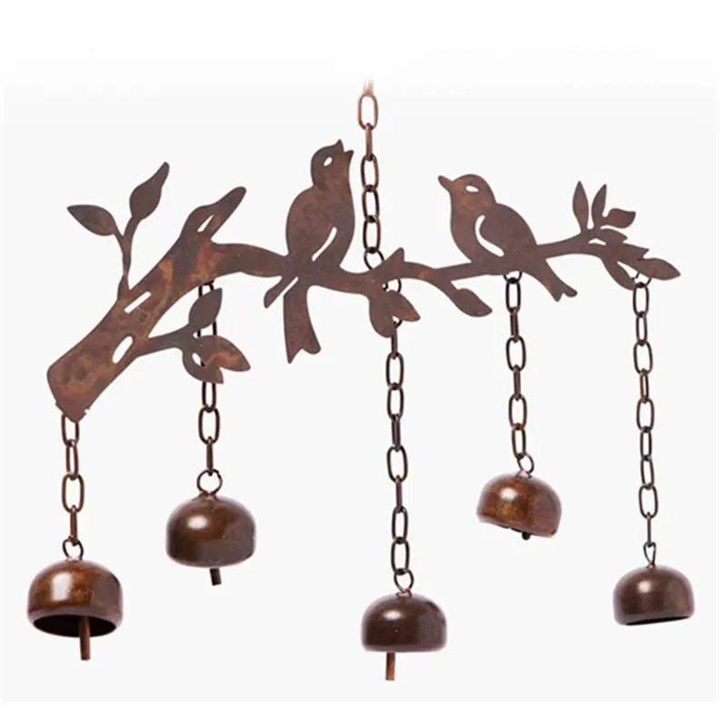 Wholesale Garden Decor Metal Bird Shape Wind Chimes And Wind Bells For Outdoor Garden And Home Decoration