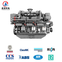 Fabrikpreisiger Yuchai YC6TD600L-C20 Elektrischer 4-Takt-Marinediesel Neuer 660PS 441KW Schiffsmotor für Boote mit Innenbordposition
