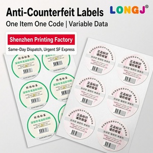 Personnaliser des étiquettes anti-contrefaçon avec un article correspondant à un code, personnaliser des étiquettes ODM en papier avec estampage à chaud - Product Image 3