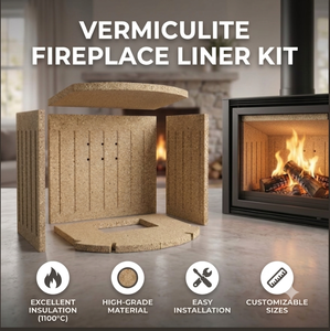 Panneau réfractaire en <span class=keywords><strong>vermiculite</strong></span> <span class=keywords><strong>pour</strong></span> cheminée, découpe sur mesure, revêtement de poêle, fabricant OEM, certifié CE, 1200C MGO Bluewind - Product Image 1