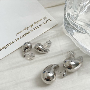 Yinruitai S999 Sterling Silver Teardrop Earrings Drop Earrings For Women Everyday Wear Pure Silver Jewelry ES1169 ES1170 - Product Image 2