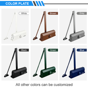 Chiudiporta a Pavimento in Lega di Alluminio per Porte in Vetro, Sistema Idraulico Elegante per Negozi - Product Image 3