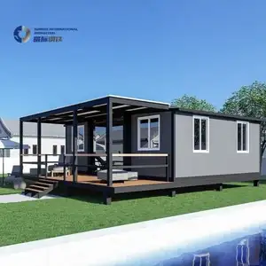 Small storage units building foldable garage container house flat pack garage expandable house prefabricated homes