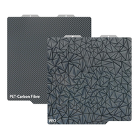 Pelat Cetak 3D OEM PEI Baru PEF-Flake+H1H-Phantom, Aksesoris Pencetakan 3D, Lembaran Tekstur Halus, Ukuran 184x184mm A1 Mini, Mudah Digunakan