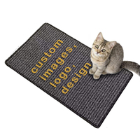 Griffoir pour chat auto-adhésif vierge 3D personnalisé, grattoir pour chat, tapis pour chat pour porte