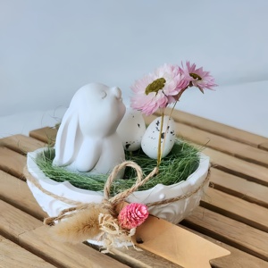 1pc Love Rabbit 3D Candle <b>Silicone</b> Mold, Easter Animal Statue, Cute Plaster and Resin Casting, Home Decoration Craft <b>Tool</b> - Product Image 5