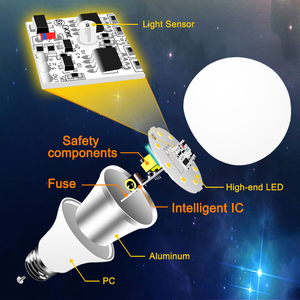 E27 LED PIR <strong>Motion</strong> <strong>Sensor</strong> <strong>Light</strong> <strong>Bulb</strong> 10W Cool Warm White Lamp 110V 220V Globe <strong>Bulb</strong> Body Induction for Stairs Walkway Night Safe - Product Image 6