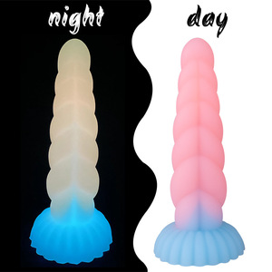 Dildo lumineux en silicone avec ventouse, jouets sexuels anaux, gros plug anal lumineux, plug anal souple et flexible, jouets sexuels pour femmes - Product Image 5