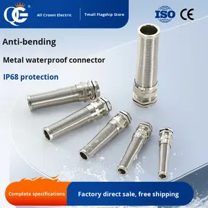 Acero inoxidable IP68 Impermeable Anti-Flexión Serie M Junta de prensaestopas Cola de resorte Conector de cable resistente a la torsión - Product Image 2