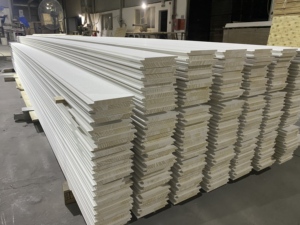 Modern Design Home Interior Decor White Primed Wood Shiplap Wall Paneling Nickel <b>Gap</b> Paneling Boards - Product Image 6