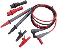 Kit de cables de prueba para multímetro digital de 20A 1000V con pinzas de cocodrilo y puntas de aguja, kit de probador de voltímetro