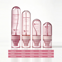 Nouvelle conception de flacon pulvérisateur en plastique 40ml 50ml 80ml 100ml, flacon pulvérisateur à brume fine sans angle, flacon de toner pour le visage à brume longue durée
