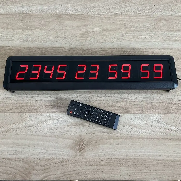Reloj Digital de montaje en pared, 1,8 pulgadas, 9999, hora, minuto, segundo temporizador de Cuenta atrás