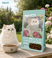 Sacs personnalisés imprimés pour aliments pour chats avec logo, sachets souples pour aliments pour chats, 500g, emballage alimentaire pour animaux de compagnie résistant à l'humidité