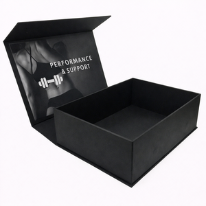 Boîte magnétique rigide pliable en matériaux recyclés de qualité supérieure avec laminage brillant pour l'emballage d'accessoires électroniques 3C, clavier, souris - Product Image 4