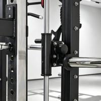 Machine Smith multifonction tout-en-un avec rack de musculation, crossover par câble et lat pulldown pour la maison et les salles de sport commerciales