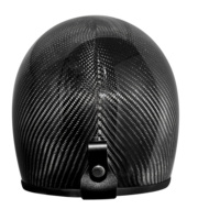 Casque intégral rétro 3C&DOT - Fibre de carbone résistante aux chocs