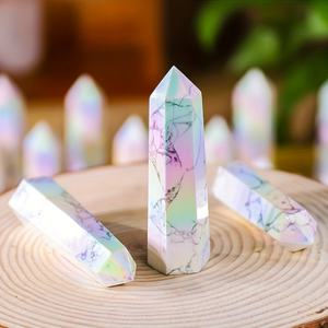 Tour de cristal en howlite naturelle polie de style bohème pour la décoration intérieure unique et les cadeaux de fêtes (vente en gros) - Product Image 2