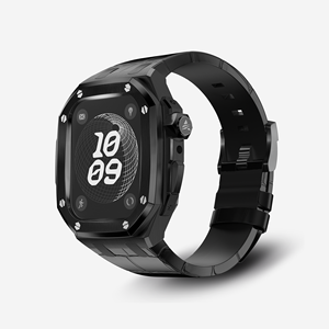 ชุดอุปกรณ์ตกแต่งหรูหราใหม่ รุ่น Ultra 3 2 1 ขนาด 49 มม. ตัวเรือนไทเทเนียมอัลลอย+สายหนังสำหรับ Apple Watch Series 9 8 ขนาด 44 มม. 45 มม. - Product Image 1