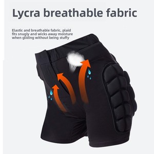 Ensemble <span class=keywords><strong>de</strong></span> <span class=keywords><strong>protection</strong></span> pour le ski et le snowboard en hiver, <span class=keywords><strong>short</strong></span> rembourré anti-chute, genouillères pour le patinage, le skateboard et les sports - Product Image 3