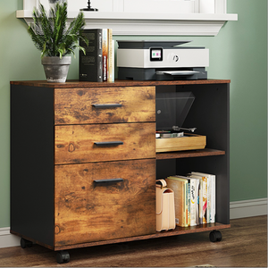 Hiện đại công nghiệp-phong cách ba-ngăn kéo side-mở Tủ hồ sơ <span class=keywords><strong>USB</strong></span> sạc cổng máy in đứng cho nhà văn phòng khách sạn sống - Product Image 5