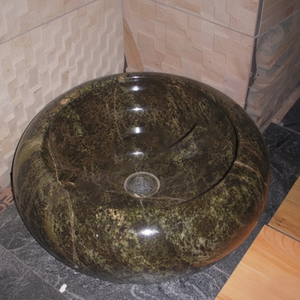 Fregadero de arenisca verde bosque hecho a medida para uso residencial y comercial disponible a precio económico - Product Image 1