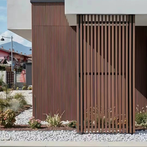 Revestimiento de Pared Exterior WPC 100% Reciclado, Panel de Madera 3D para Decoración Exterior de Casas - Product Image 1