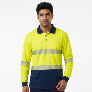 Wholesale High Visibility Long Sleeve Reflective Mining Work <b>Shirt</b> Safety <b>Welding</b> <b>Shirt</b> Hi Vis Workwear - Product Image 1
