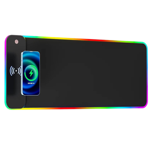 Tappetino per Mouse XXL Rettangolare da Gaming RGB con Caricatore Wireless 15W e Logo <span class=keywords><strong>Personalizzato</strong></span>, 60/120 CM, Materiale in Gomma, Disponibile - Product Image 6