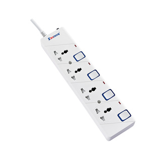 Nouvelle arrivée, multiprise certifiée ECAS, 4 prises AC, 13A, certifiée <span class=keywords><strong>ESMA</strong></span>, rallonge universelle, 4 voies, interrupteur individuel - Product Image 1